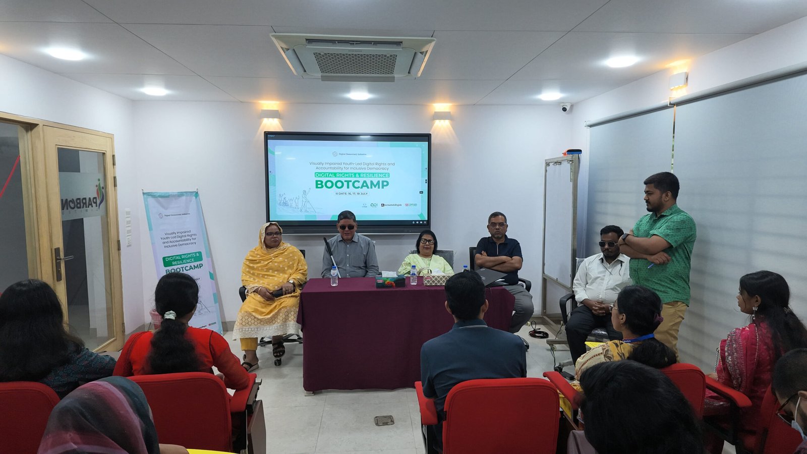Opening plenary panel session with project facilitators, duty-bearers, and youth participants with disabilities at the Digital Rights & Resilience Bootcamp